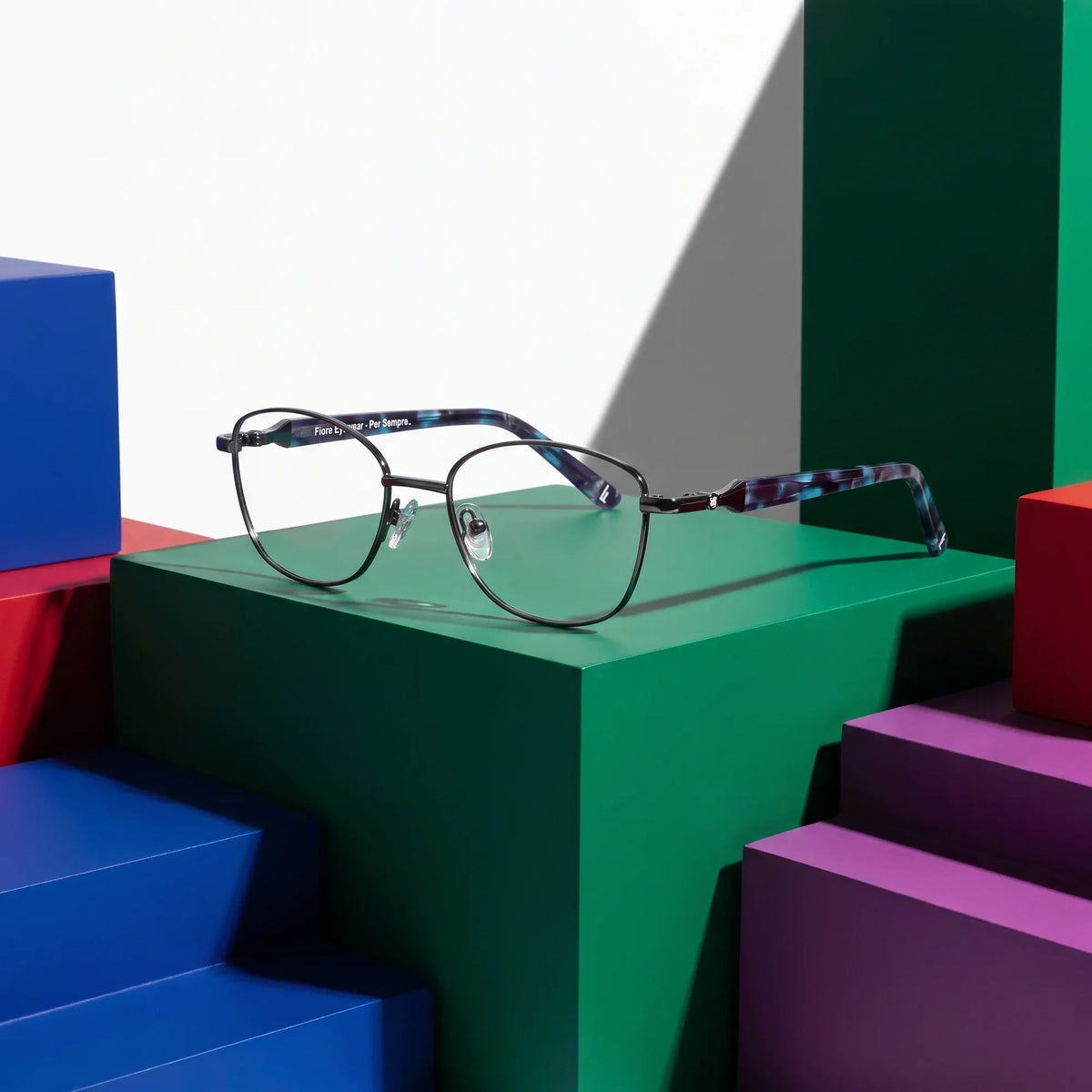 Fiore 2208 oval metal reading glasses, gun blue frame · ReFramed, photo 33 of 55