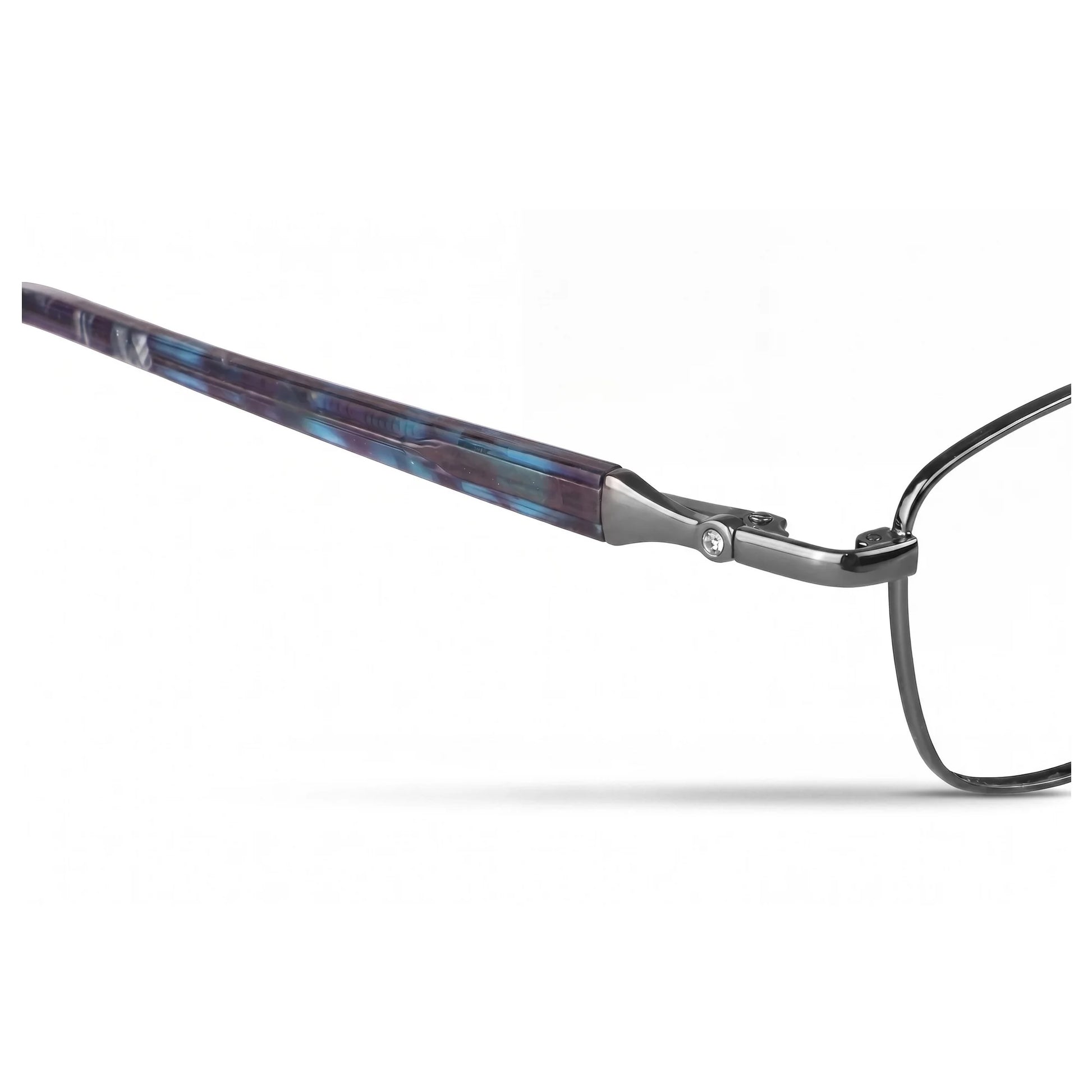 Fiore 2208 eyeglasses in gun blue – side view