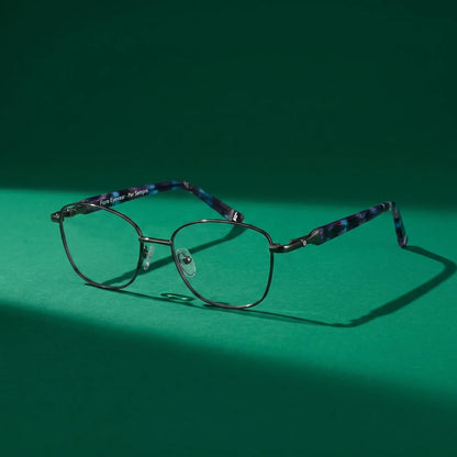 Fiore 2208 oval metal reading glasses, gun blue frame · ReFramed, photo 24 of 55