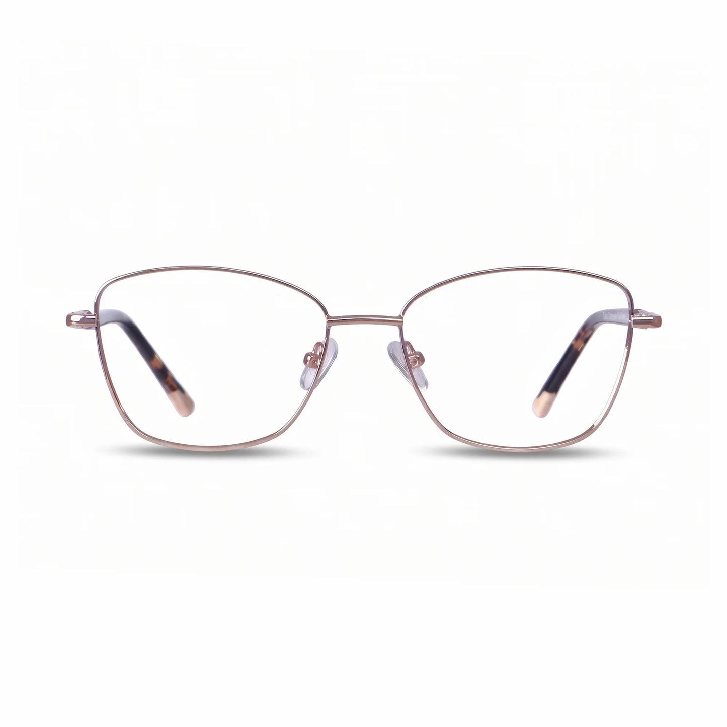 Fiore 2210 optical frame, Gold Pink, front view