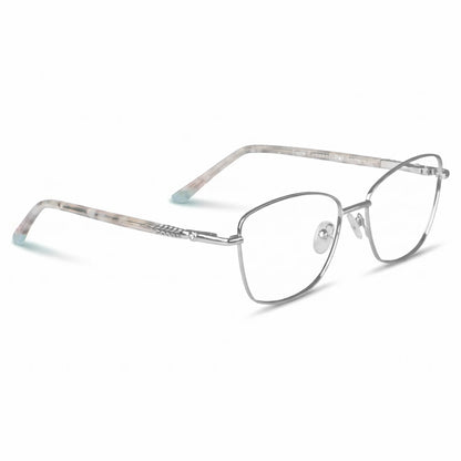 Fiore 2210 eyeglasses in silver black – three-quarter view