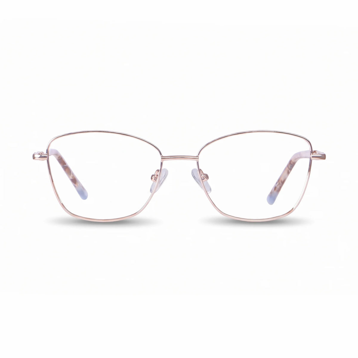 Fiore 2210 eyeglasses in gold brown – front view