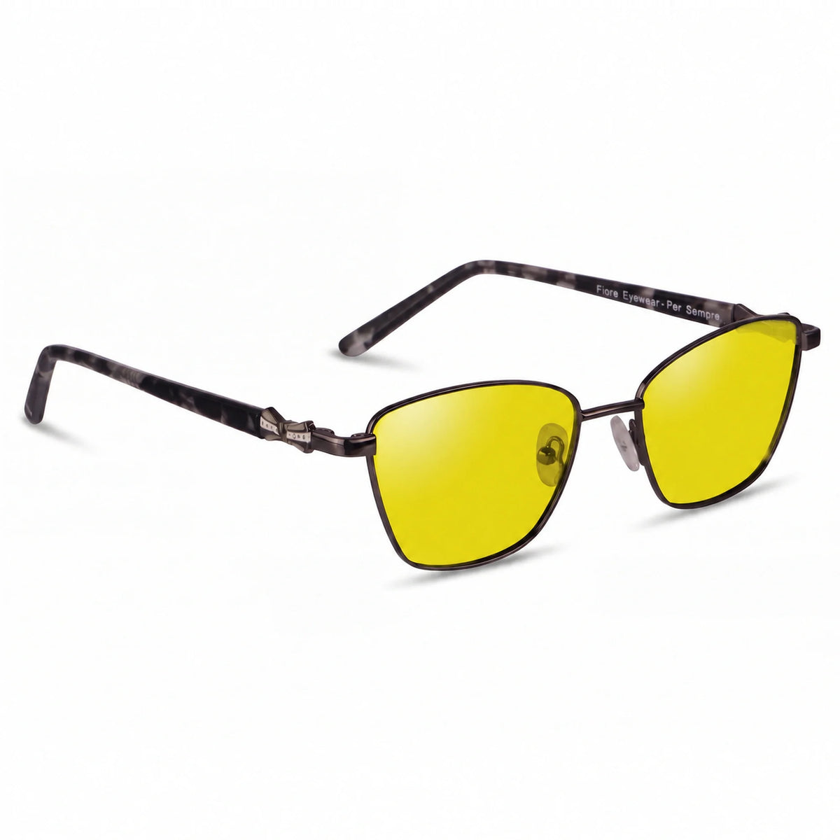 Fiore 22115 square sunglasses, black steel frame · ReFramed, photo 8 of 24 | Polarized UV400