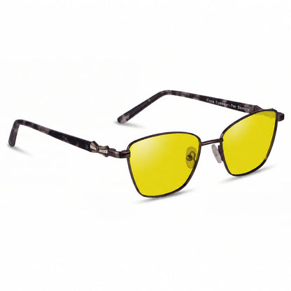 Fiore 22115 square sunglasses, black steel frame · ReFramed, photo 8 of 24 | Polarized UV400