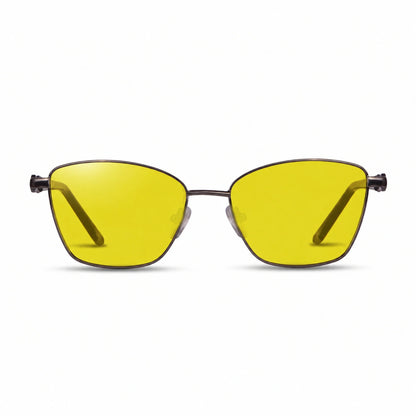 Fiore 22115 square sunglasses, black steel frame · ReFramed, photo 7 of 24 | Polarized UV400