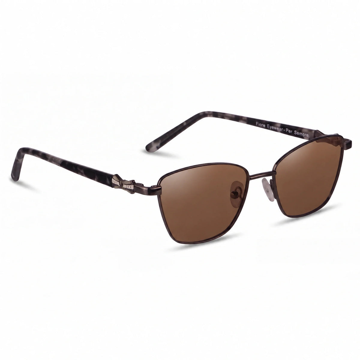 Fiore 22115 square sunglasses, black steel frame · ReFramed, photo 4 of 24 | Polarized UV400
