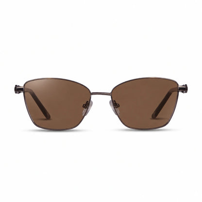 Fiore 22115 square sunglasses, black steel frame · ReFramed, photo 3 of 24 | Polarized UV400