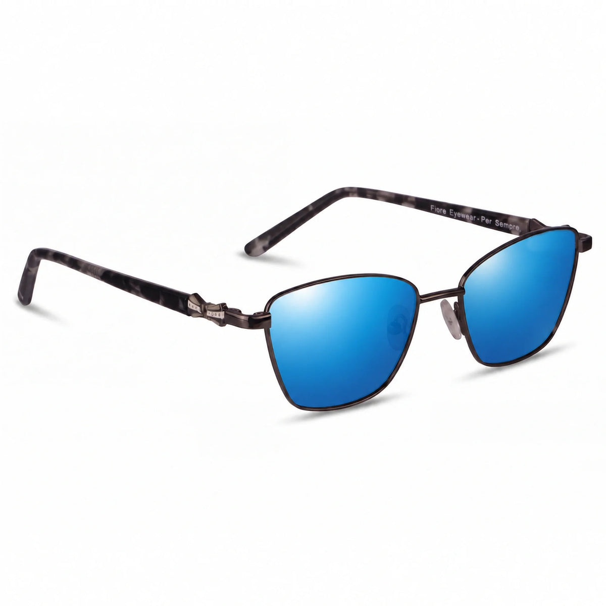 Fiore 22115 square sunglasses, black steel frame · ReFramed, photo 18 of 24 | Polarized UV400
