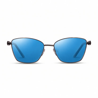 Fiore 22115 square sunglasses, black steel frame · ReFramed, photo 17 of 24 | Polarized UV400