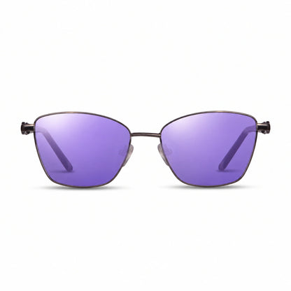 Fiore 22115 square sunglasses, black steel frame · ReFramed, photo 23 of 24 | Polarized UV400