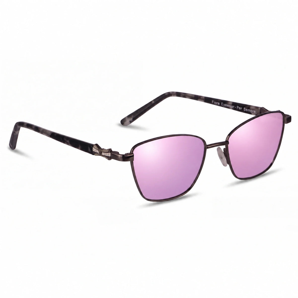 Fiore 22115 square sunglasses, black steel frame · ReFramed, photo 22 of 24 | Polarized UV400