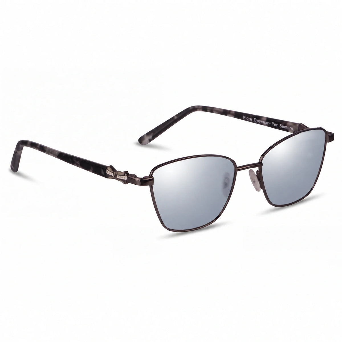 Fiore 22115 square sunglasses, black steel frame · ReFramed, photo 20 of 24 | Polarized UV400