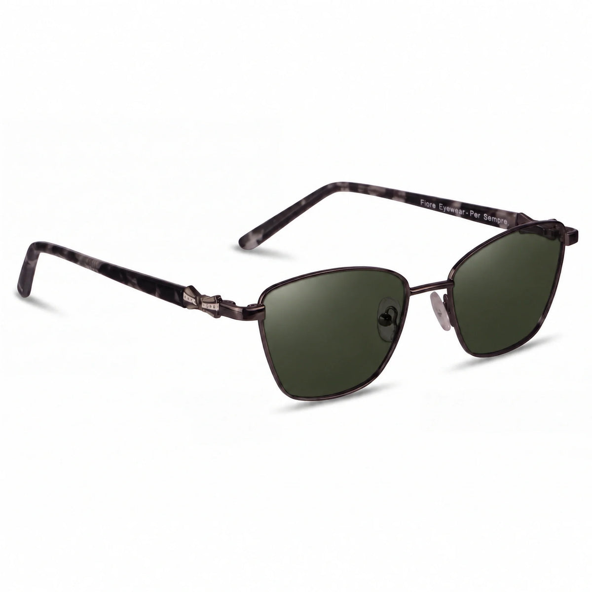 Fiore 22115 square sunglasses, black steel frame · ReFramed, photo 6 of 24 | Polarized UV400