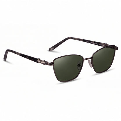 Fiore 22115 square sunglasses, black steel frame · ReFramed, photo 6 of 24 | Polarized UV400