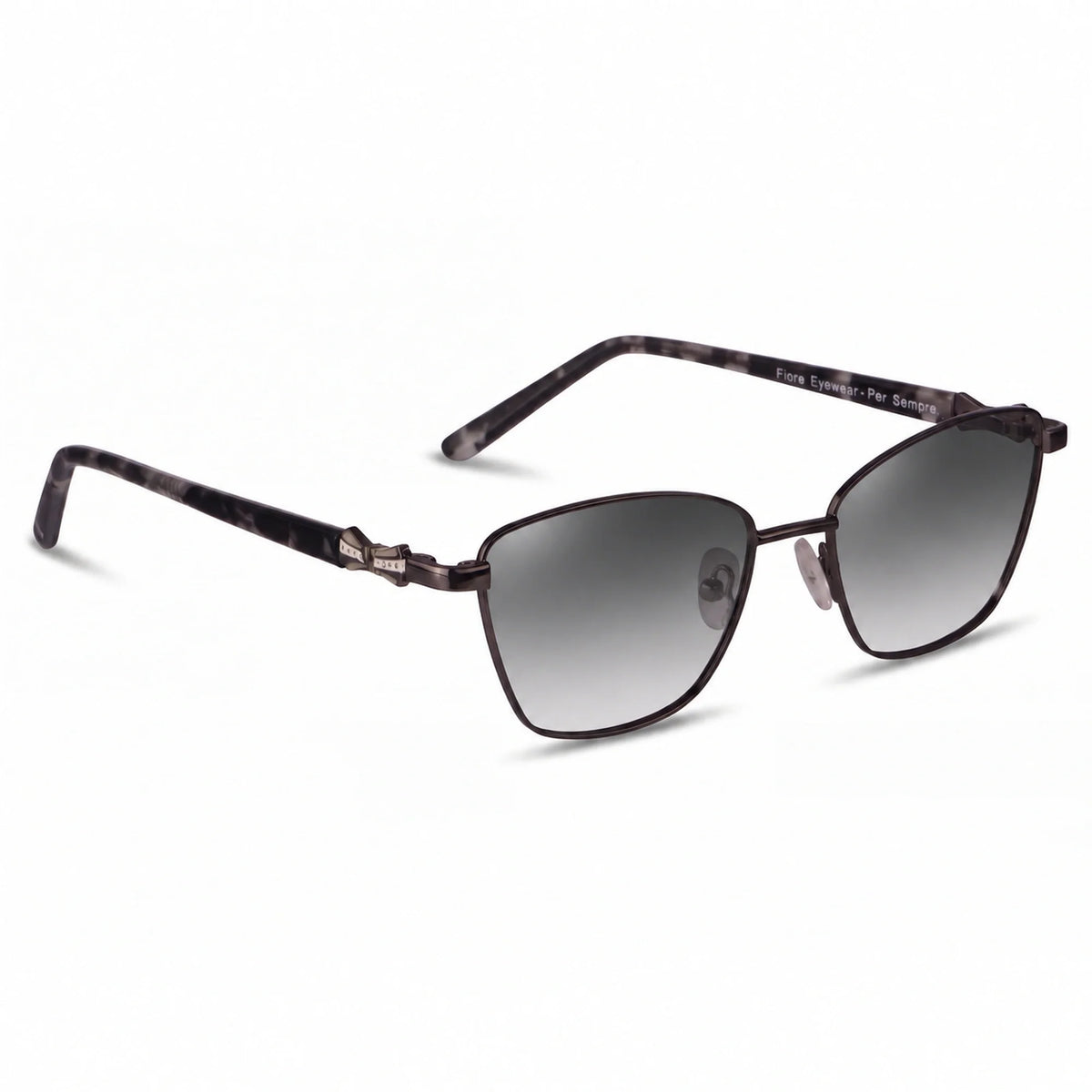 Fiore 22115 square sunglasses, black steel frame · ReFramed, photo 14 of 24 | Polarized UV400