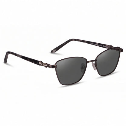 Fiore 22115 square sunglasses, black steel frame · ReFramed, photo 2 of 24 | Polarized UV400
