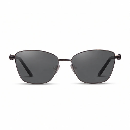 Fiore 22115 square sunglasses, black steel frame · ReFramed, photo 1 of 24 | Polarized UV400