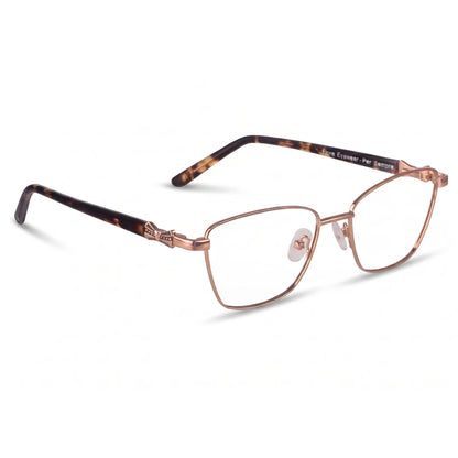 Fiore 22115 eyeglasses in brown – three-quarter view