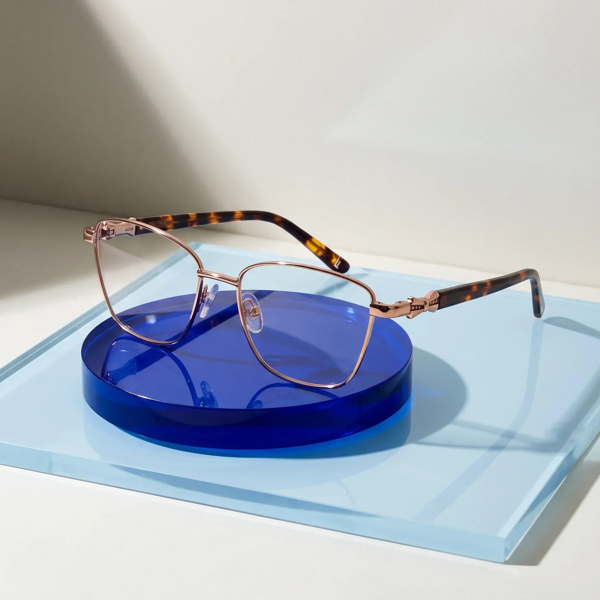 Fiore 22115 square metal reading glasses, brown frame · ReFramed, photo 13 of 62