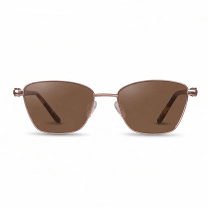 Fiore 22115 square sunglasses, brown steel frame · ReFramed, photo 4 of 36 | Polarized UV400