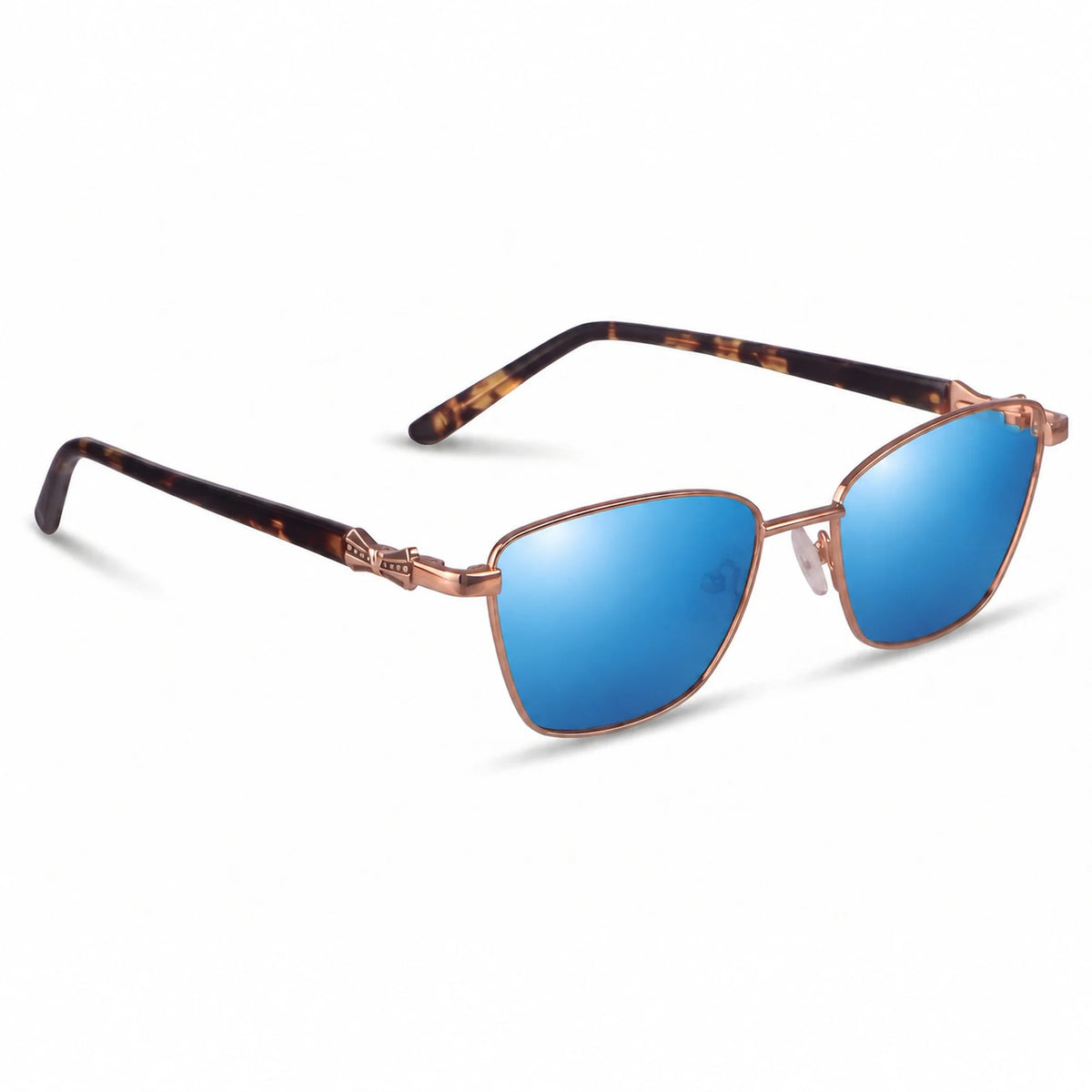 Fiore 22115 square sunglasses, brown steel frame · ReFramed, photo 26 of 36 | Polarized UV400
