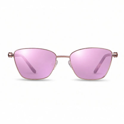 Fiore 22115 square sunglasses, brown steel frame · ReFramed, photo 31 of 36 | Polarized UV400