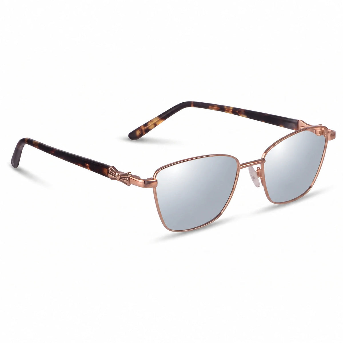 Fiore 22115 square sunglasses, brown steel frame · ReFramed, photo 29 of 36 | Polarized UV400