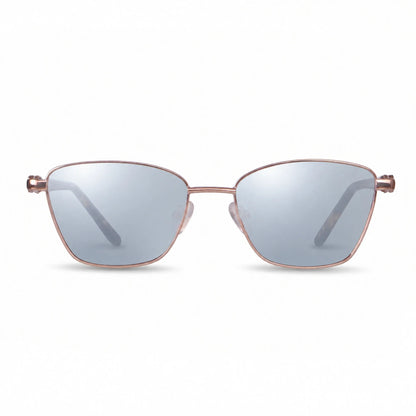 Fiore 22115 square sunglasses, brown steel frame · ReFramed, photo 28 of 36 | Polarized UV400