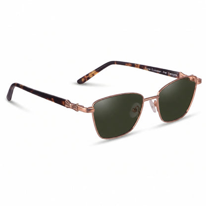 Fiore 22115 square sunglasses, brown steel frame · ReFramed, photo 8 of 36 | Polarized UV400