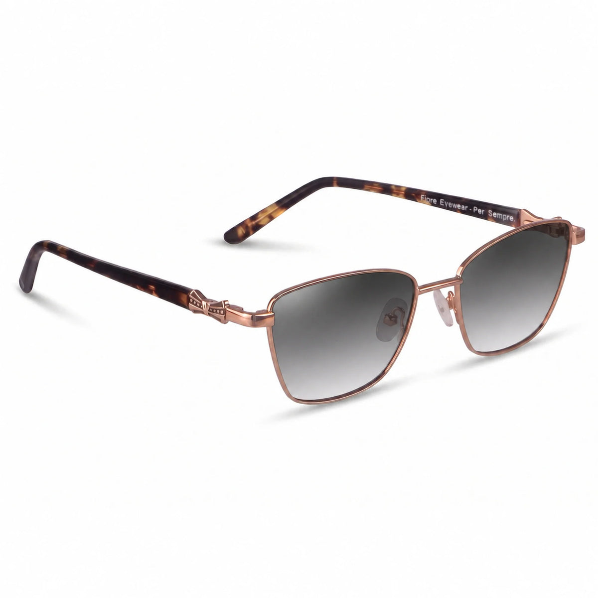 Fiore 22115 square sunglasses, brown steel frame · ReFramed, photo 20 of 36 | Polarized UV400