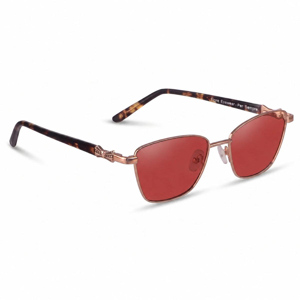 Fiore 22115 square sunglasses, brown steel frame · ReFramed, photo 17 of 36 | Polarized UV400