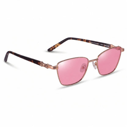 Fiore 22115 square sunglasses, brown steel frame · ReFramed, photo 14 of 36 | Polarized UV400