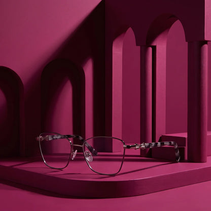 Fiore 22115 square metal reading glasses, black silver frame · ReFramed, photo 30 of 62