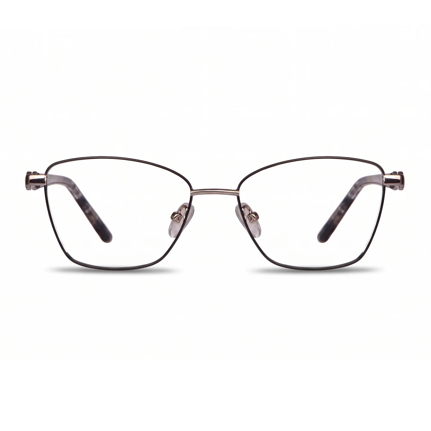 Fiore 22115 eyeglasses in black silver – front view