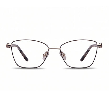 Fiore 22115 eyeglasses in black silver – front view