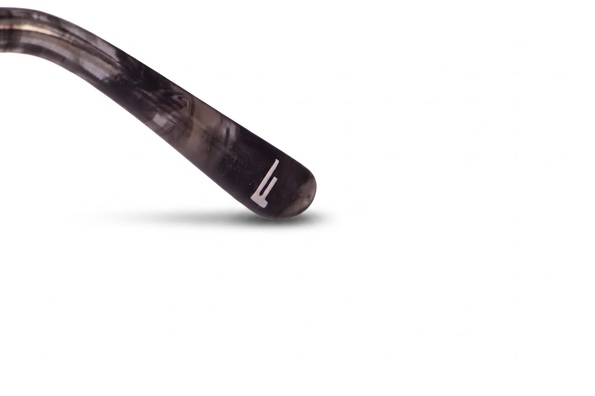 Fiore 22115 eyeglasses in black silver – temple logo detail