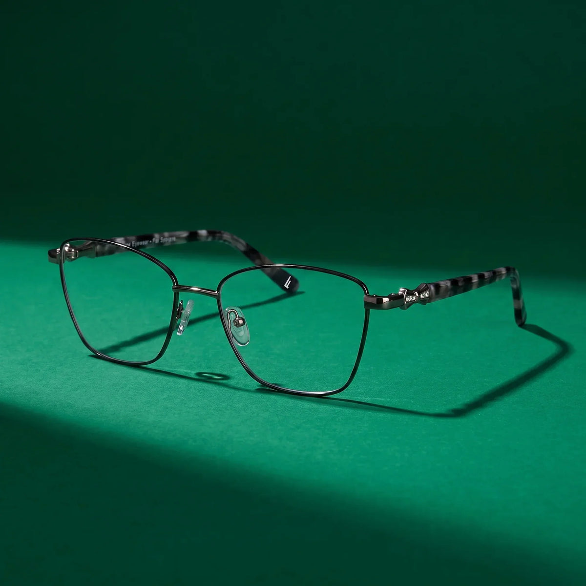 Fiore 22115 square metal reading glasses, black silver frame · ReFramed, photo 27 of 62