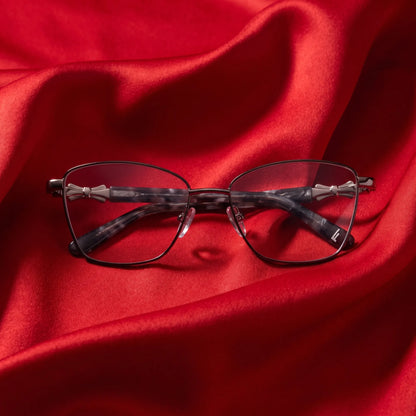 Fiore 22115 square metal reading glasses, black silver frame · ReFramed, photo 32 of 62