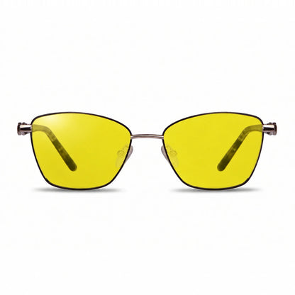 Fiore 22115 square sunglasses, gray steel frame · ReFramed, photo 10 of 36 | Polarized UV400