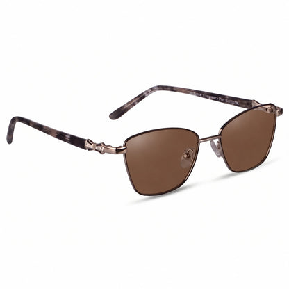 Fiore 22115 square sunglasses, gray steel frame · ReFramed, photo 5 of 36 | Polarized UV400