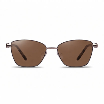 Fiore 22115 square sunglasses, gray steel frame · ReFramed, photo 4 of 36 | Polarized UV400