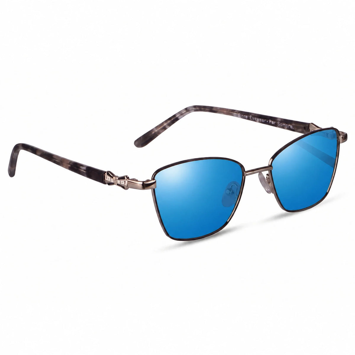 Fiore 22115 square sunglasses, gray steel frame · ReFramed, photo 26 of 36 | Polarized UV400