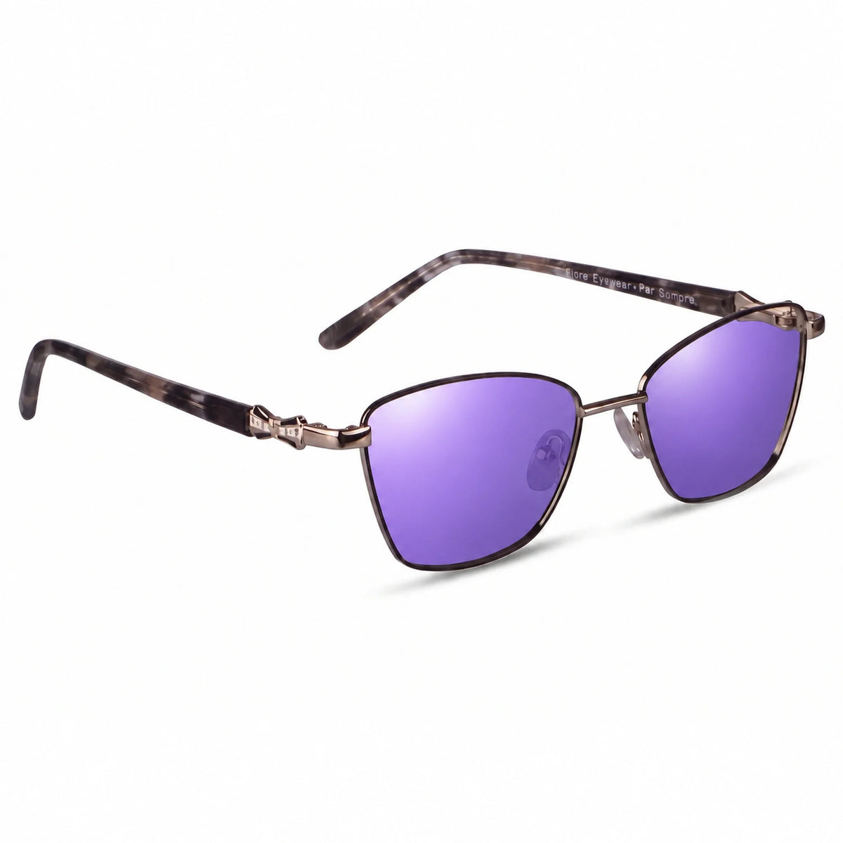 Fiore 22115 square sunglasses, gray steel frame · ReFramed, photo 35 of 36 | Polarized UV400