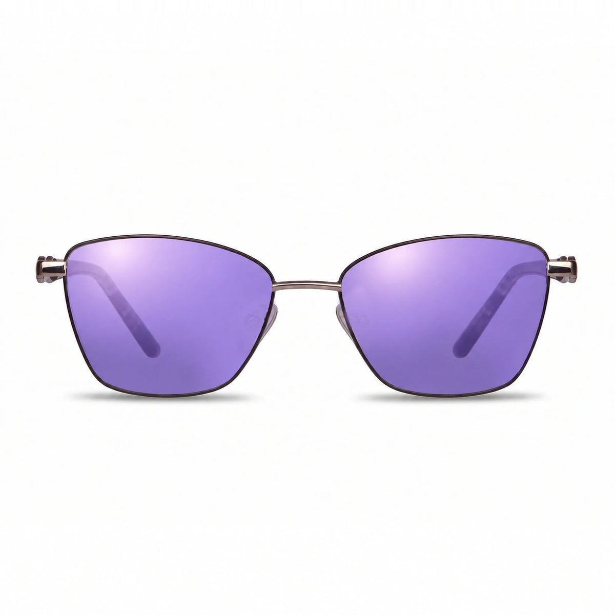 Fiore 22115 square sunglasses, gray steel frame · ReFramed, photo 34 of 36 | Polarized UV400
