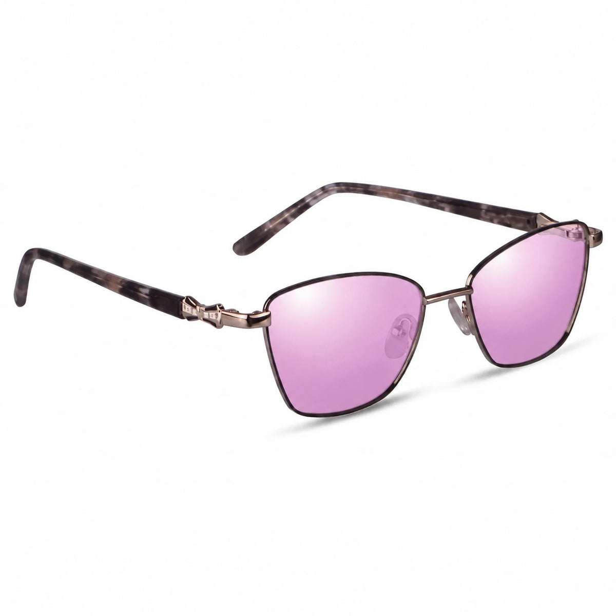 Fiore 22115 square sunglasses, gray steel frame · ReFramed, photo 32 of 36 | Polarized UV400
