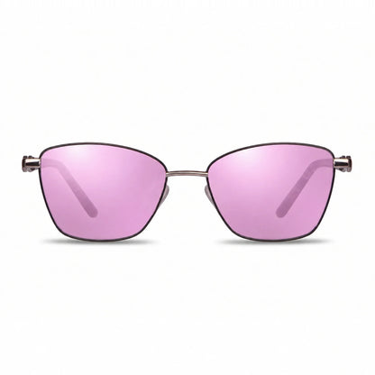 Fiore 22115 square sunglasses, gray steel frame · ReFramed, photo 31 of 36 | Polarized UV400