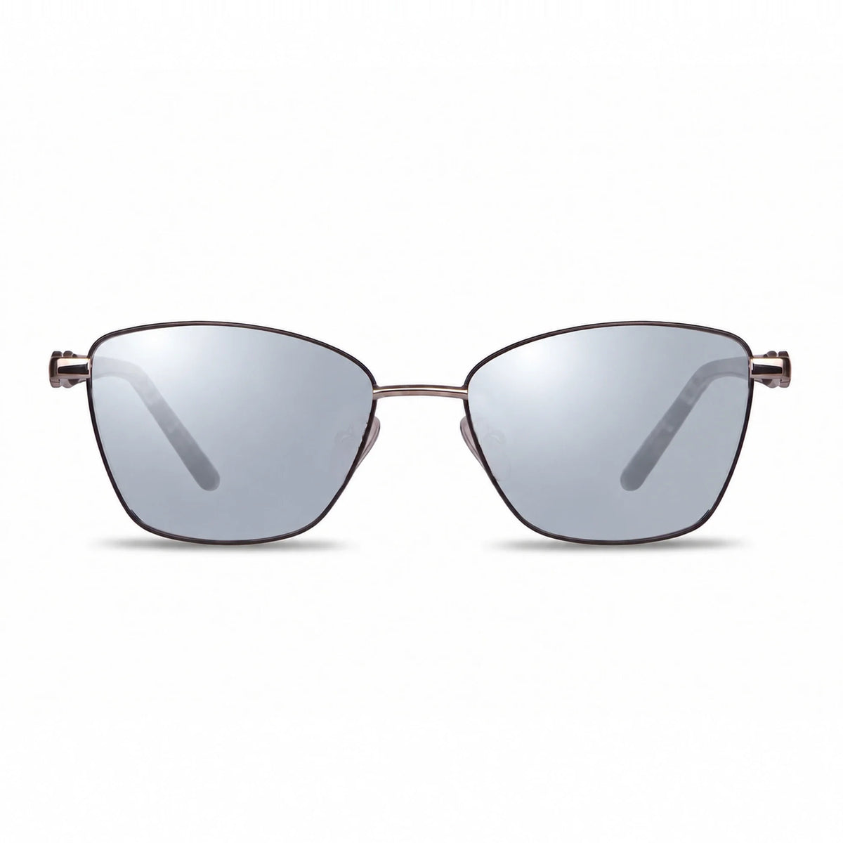 Fiore 22115 square sunglasses, gray steel frame · ReFramed, photo 28 of 36 | Polarized UV400