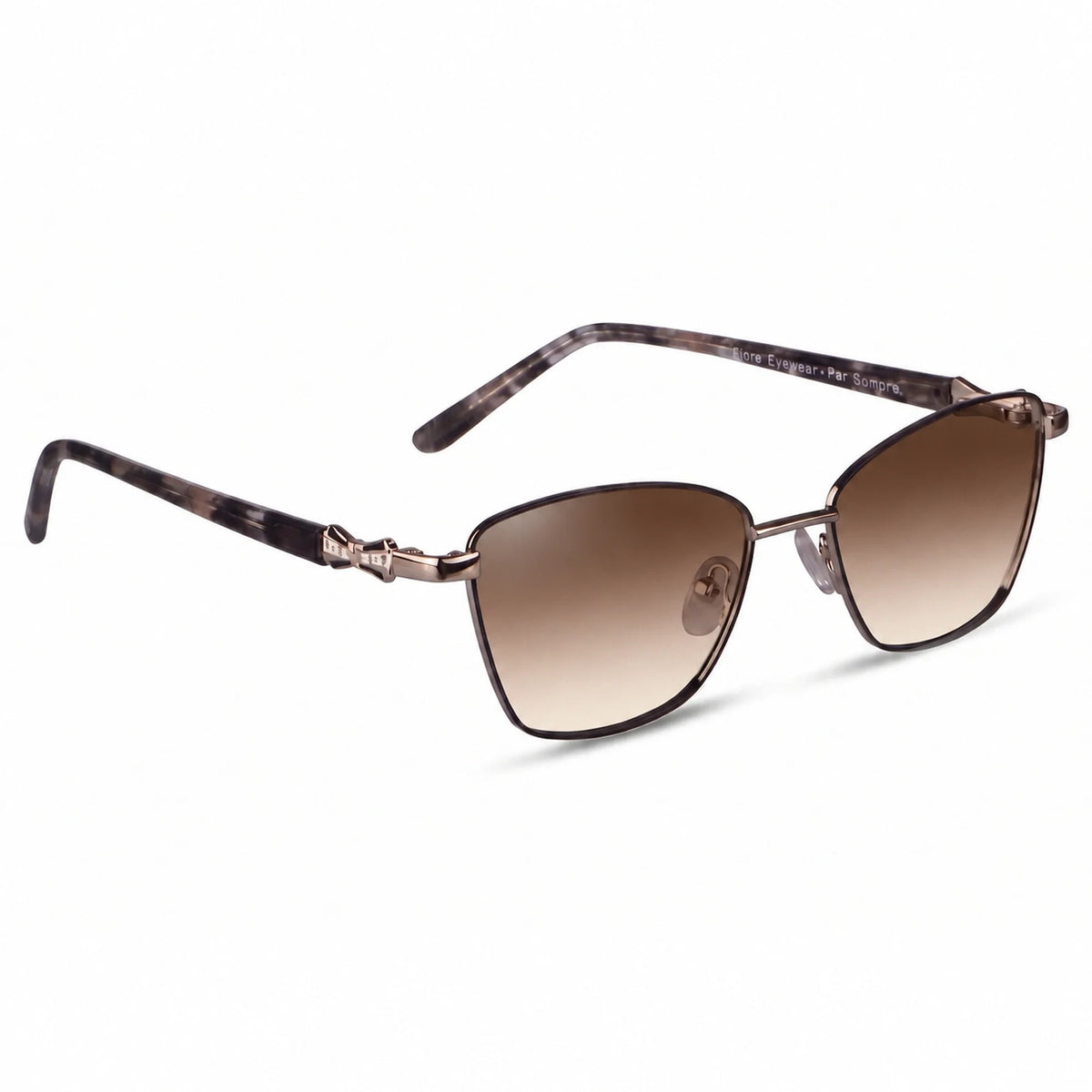 Fiore 22115 square sunglasses, gray steel frame · ReFramed, photo 23 of 36 | Polarized UV400