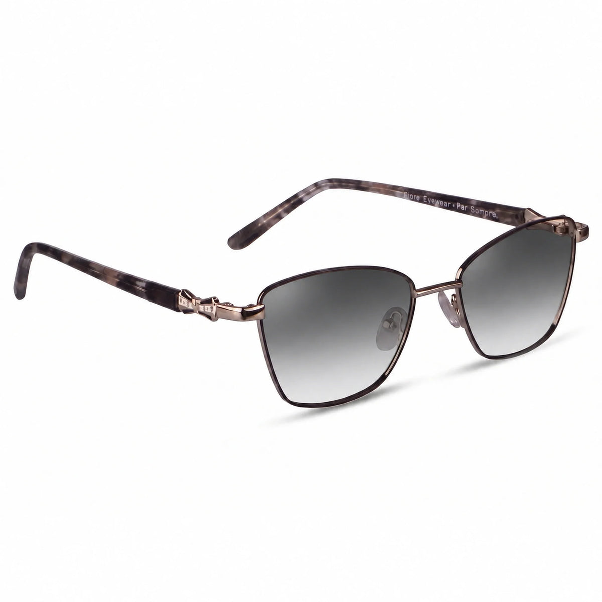 Fiore 22115 square sunglasses, gray steel frame · ReFramed, photo 20 of 36 | Polarized UV400