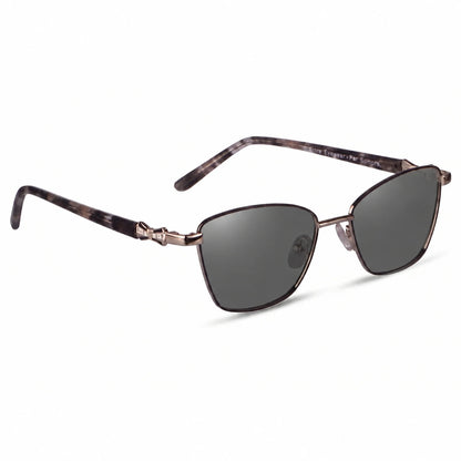 Fiore 22115 square sunglasses, gray steel frame · ReFramed, photo 2 of 36 | Polarized UV400